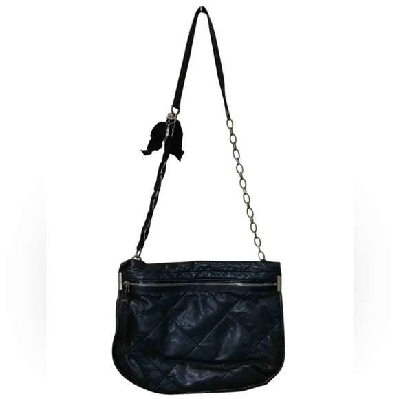 Lanvin Handbags - Authentic Lanvin Black Leather Crossbody Handbag